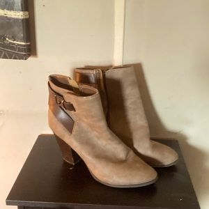Brown casual dress boots